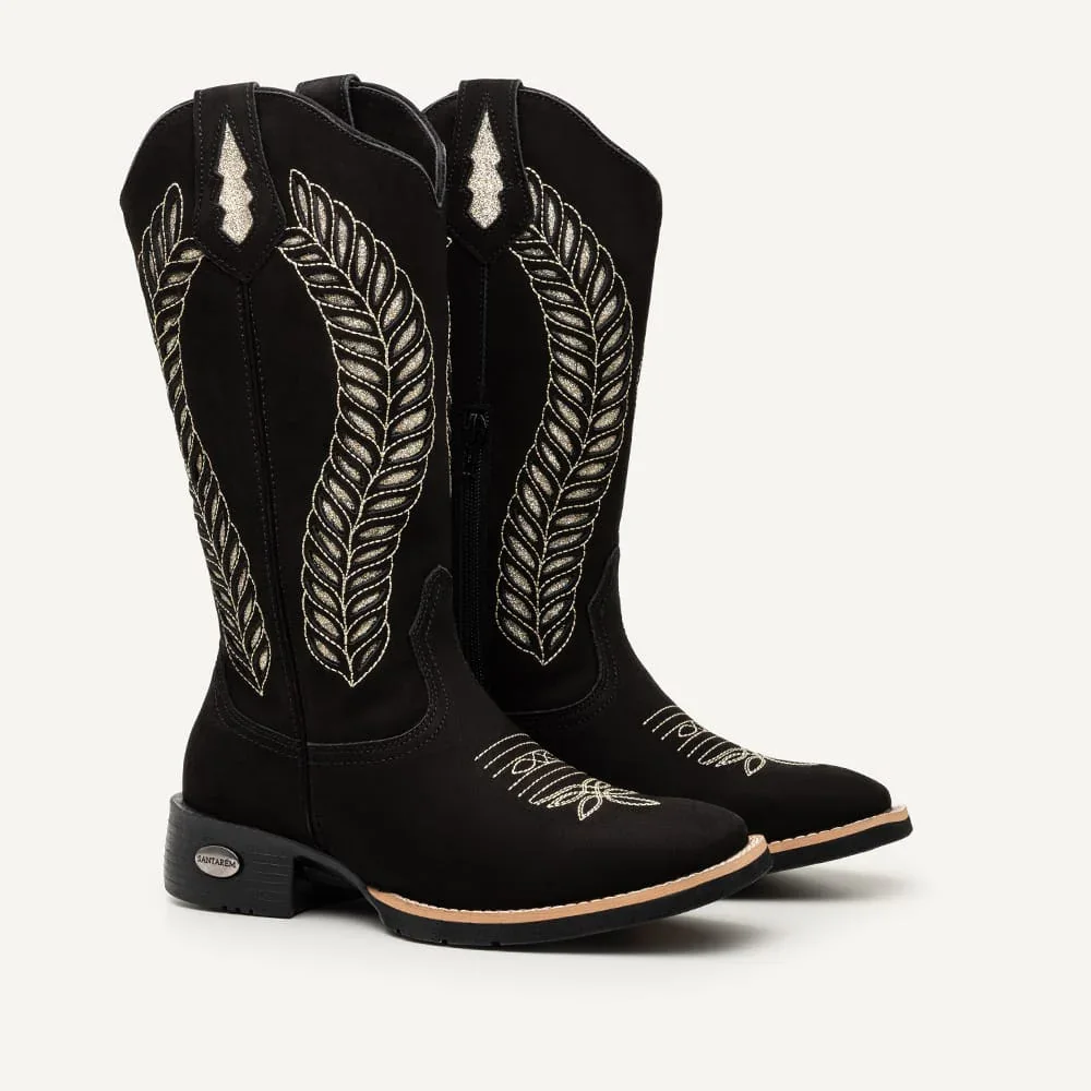 Bota Feminina Texana Glitter Crase Horse